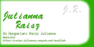 julianna raisz business card